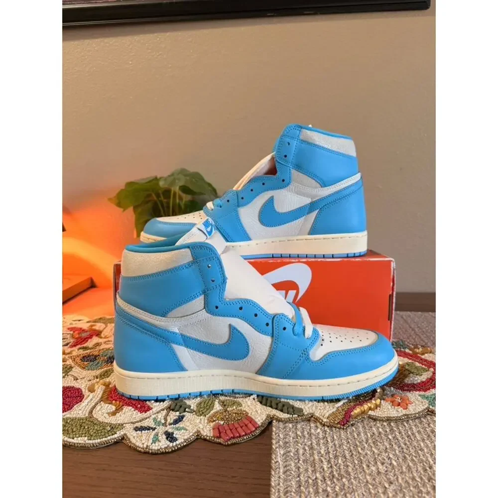 Jordan 1 Retro High OG UNC Reimagined Sail Powder University Blue DZ5485 402